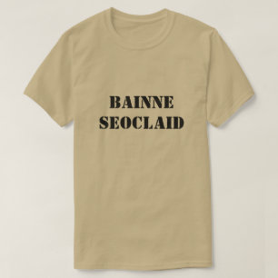 T-shirt lait au chocolat en écossais gaélique bainne seocl