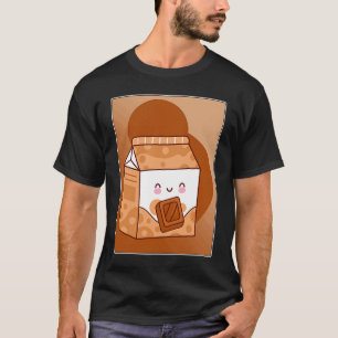 T-shirt Lait au Chocolat Japonais Rétro Nourriture Mangeur