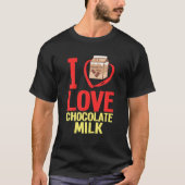 T-shirt Lait Chocolat Choco Milkshake Shake Boire (Devant)