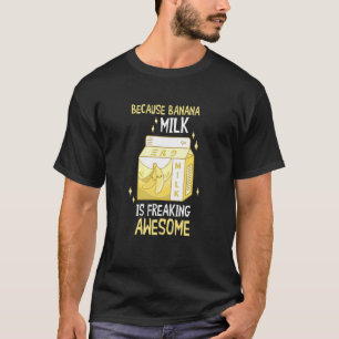 T-shirt Lait de Banane Incroyable Nourriture Végétalienne
