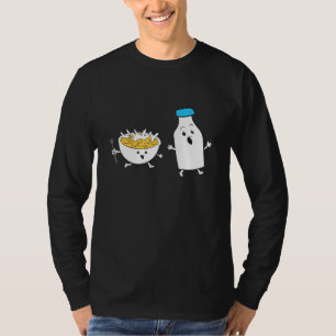 T-shirt Lait de chasse aux céréales Cornflakes Petit déjeu
