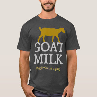 T-shirt Lait de chèvre Perfection laitier fermier lait de 