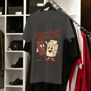 T-shirt Lait de chocolat esthétique caricature vintage