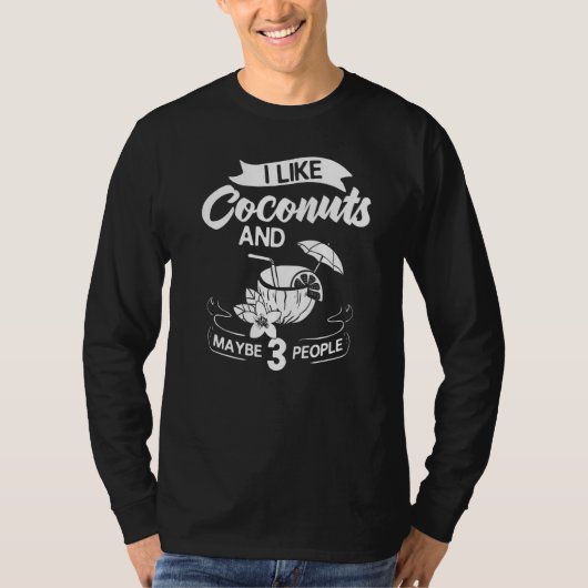 T-shirt Lait de coco Huile d'eau Crème Arbre Fruit Palm Bu (Devant)