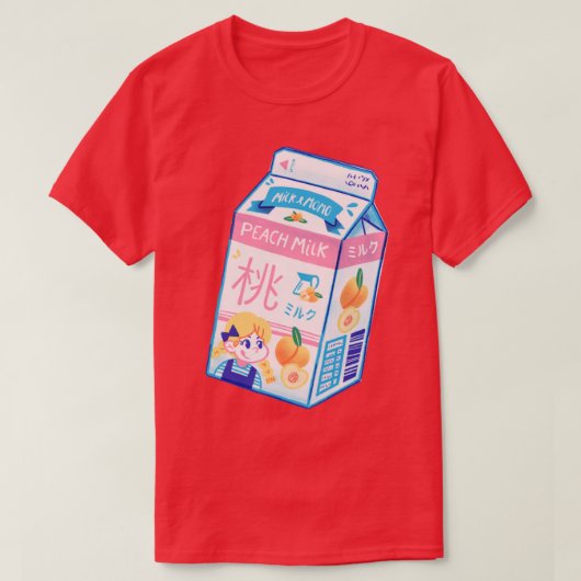 T-shirt Lait de pêche (Design devant)