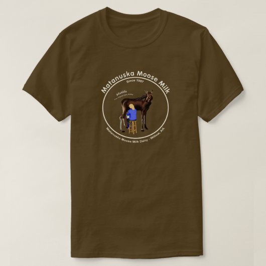 T-shirt Lait d'orignal Matanuska (Design devant)