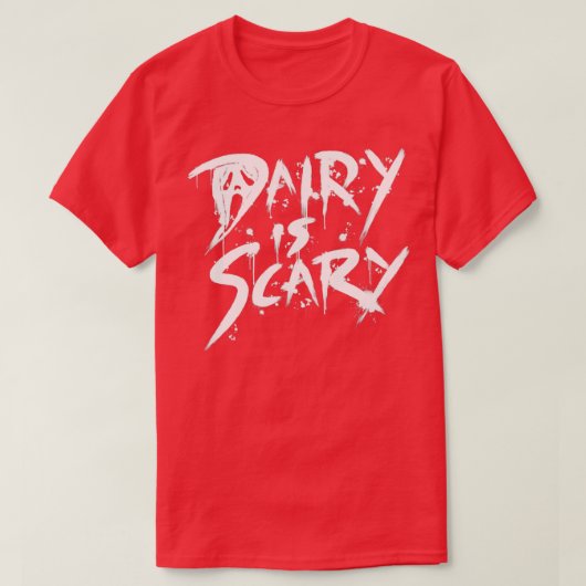 T-shirt Lait est effrayant Lait Plante Vegan (Design devant)