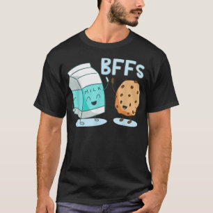 T-shirt Lait et chocolat Chip Cookies BFFs Meilleurs amis
