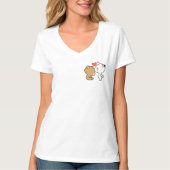 T-shirt lait et mocha (Devant)
