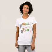 T-shirt lait et mocha (Devant entier)