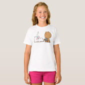 T-shirt Lait et oreille mocha dormant (Devant entier)