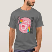 T-shirt Lait fraise Arc-en-ciel japonais style Otaku Vapor (Devant)