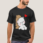 T-shirt Lait mignon Mocha Histoire du coucher toujours bai (Devant)