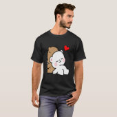 T-shirt Lait mignon Mocha Histoire du coucher toujours bai (Devant entier)