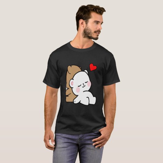 T-shirt Lait mignon Mocha Histoire du coucher toujours bai (Devant entier)