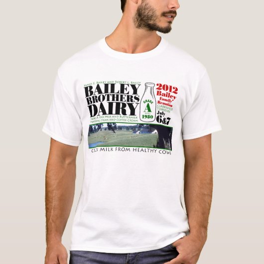 T-shirt Laiterie de frères de Bailey (Devant)