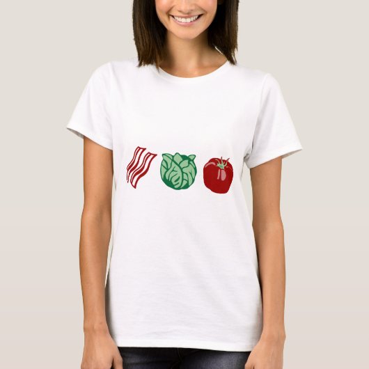 T-shirt Laitue de lard et tomate - le BLT ! (Devant)