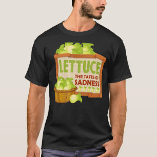 T-shirt Laitue Le Goût De La Tristesse Vegan Green Food Di