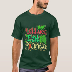 T-shirt Laitue Manger Plante Végétarien Végétarien