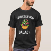 T-shirt Laitue Manger Plus De Salade - Drôle Salade de Veg (Devant)
