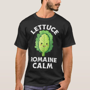 T-shirt Laitue Romaine Calme Blague sur Légume Hommes Femm