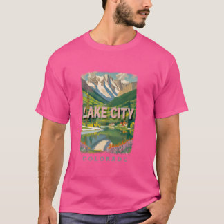T-shirt Lake City Colorado CO Montagne Majesté SD846