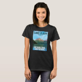 T-shirt Lake Clark National Park Alaska Poster Design (Devant entier)