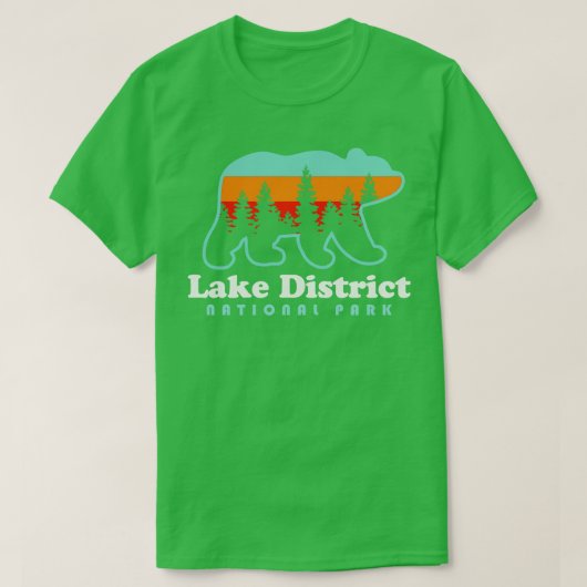 T-shirt Lake District National Park England Pays de Galles (Design devant)