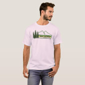 T-shirt Lake District National Park Green Stripes (Devant entier)
