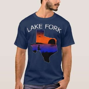 T-shirt Lake Fork Reservoir Texas Fishman Fishing à Sun