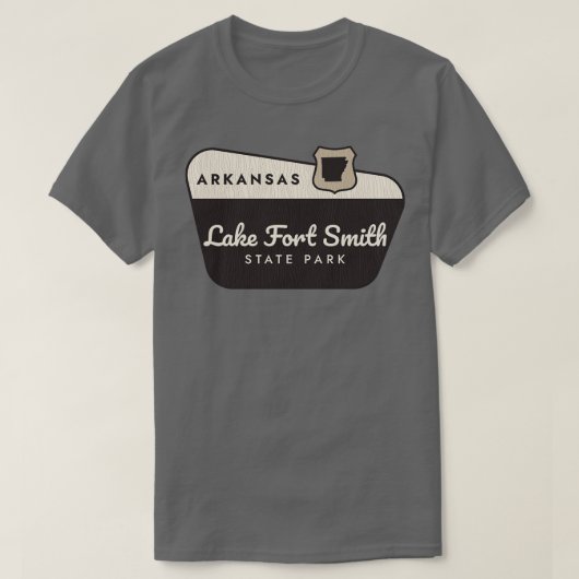 T-shirt Lake Fort Smith State Park Arkansas Affiche de bie (Design devant)