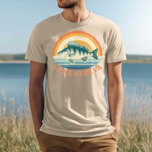 T-shirt Lake Geneva Perch Fishing Sunrise to Sunset