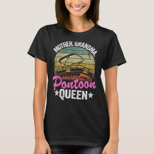 T-shirt Lake Life Femmes Maman Grand-mère Ponton Reine