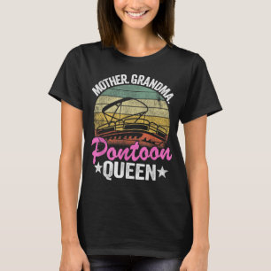T-shirt Lake Life Femmes Maman Grand-mère Ponton Reine