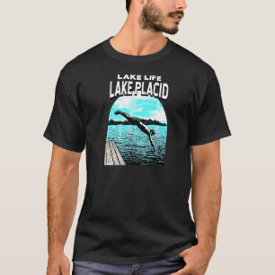 T-shirt Lake Life Lake Placid Natation New York Swimmer Sw