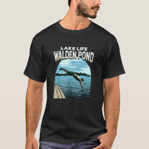 T-shirt Lake Life Walden Pond Natation Massachusetts Swimm