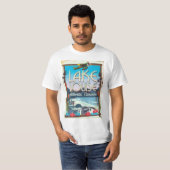 T-shirt Lake Louise, Alberta Affiche de voyage du Canada (Devant entier)