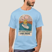 T-shirt Lake Martin Boat Waves Sun Rays Lake Days Custom (Devant)