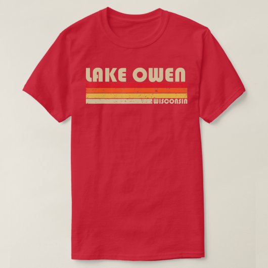 T-shirt LAKE OWEN WISCONSIN Funny Pêche Camping Été G (Design devant)