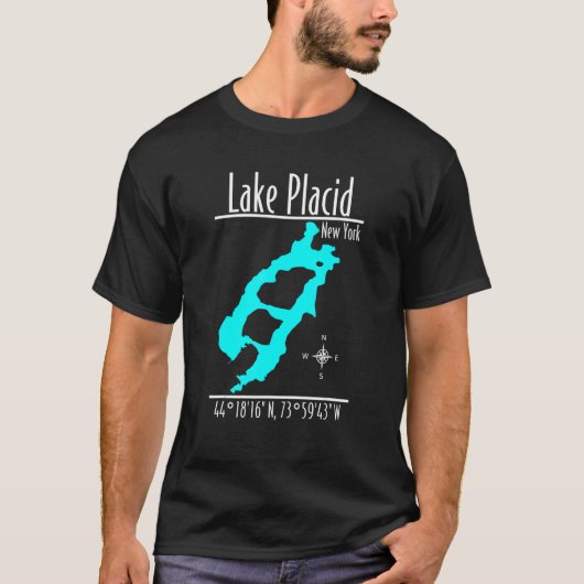 T-shirt Lake Placid New York 1 (Devant)
