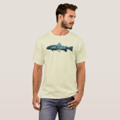 T-shirt Lake Placid New York Fish (Devant entier)