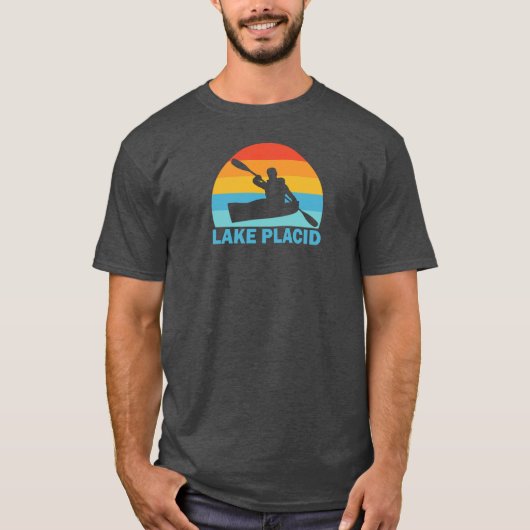 T-shirt Lake Placid New York Kayak (Devant)