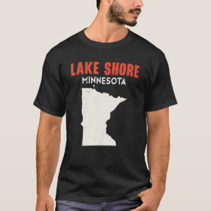 T-shirt Lake Shore Minnesota USA State America Travel Minn