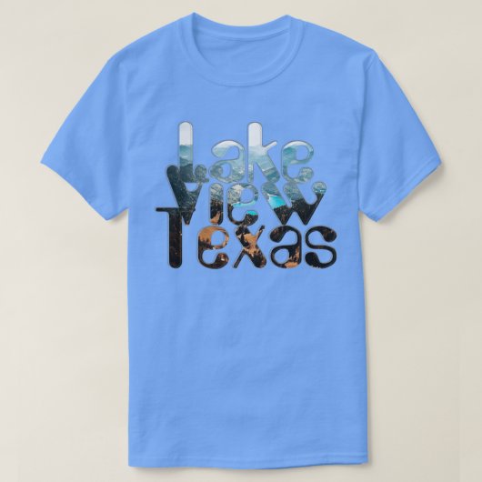 T-shirt Lake View Texas (Design devant)