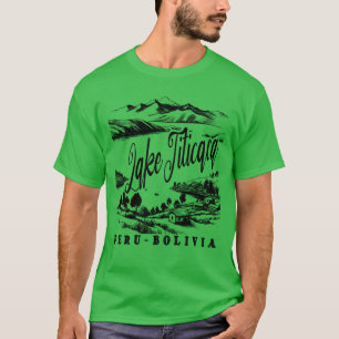 T-shirt Lakeiticaca Dessin à la main Pérou Bolivie Artisti