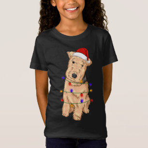 T-Shirt Lakeland Terrier Chien portant les lumières du Cas