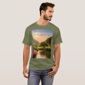 T-shirt Lakeside Bliss : Retraite d'été (Devant entier)
