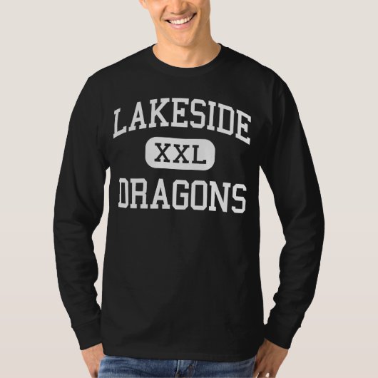 T-shirt Lakeside - dragons - lycée - Ashtabula Ohio (Devant)