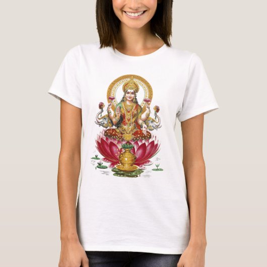 T-shirt Lakshmi Hindu Goddess (Devant)
