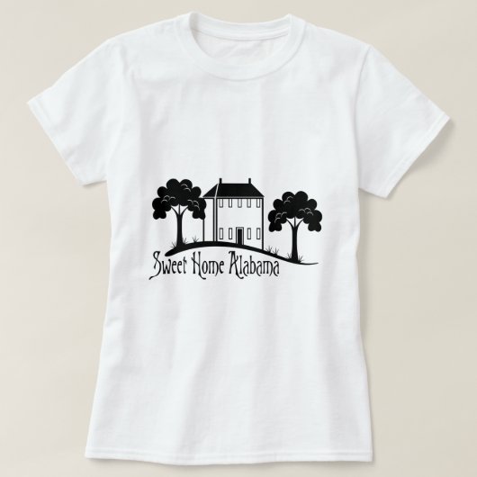 T-shirt L'Alabama à la maison doux (Design devant)